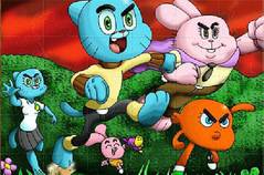 Гамбол: Сборник Пазлов - Gumball Jigsaw Puzzle